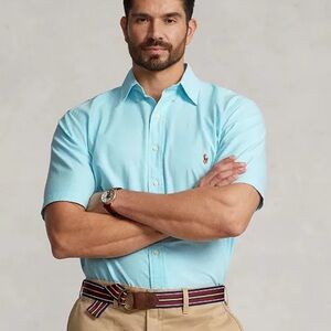 Ralph Lauren Classic Fit polo XLT blue/green color mint condition